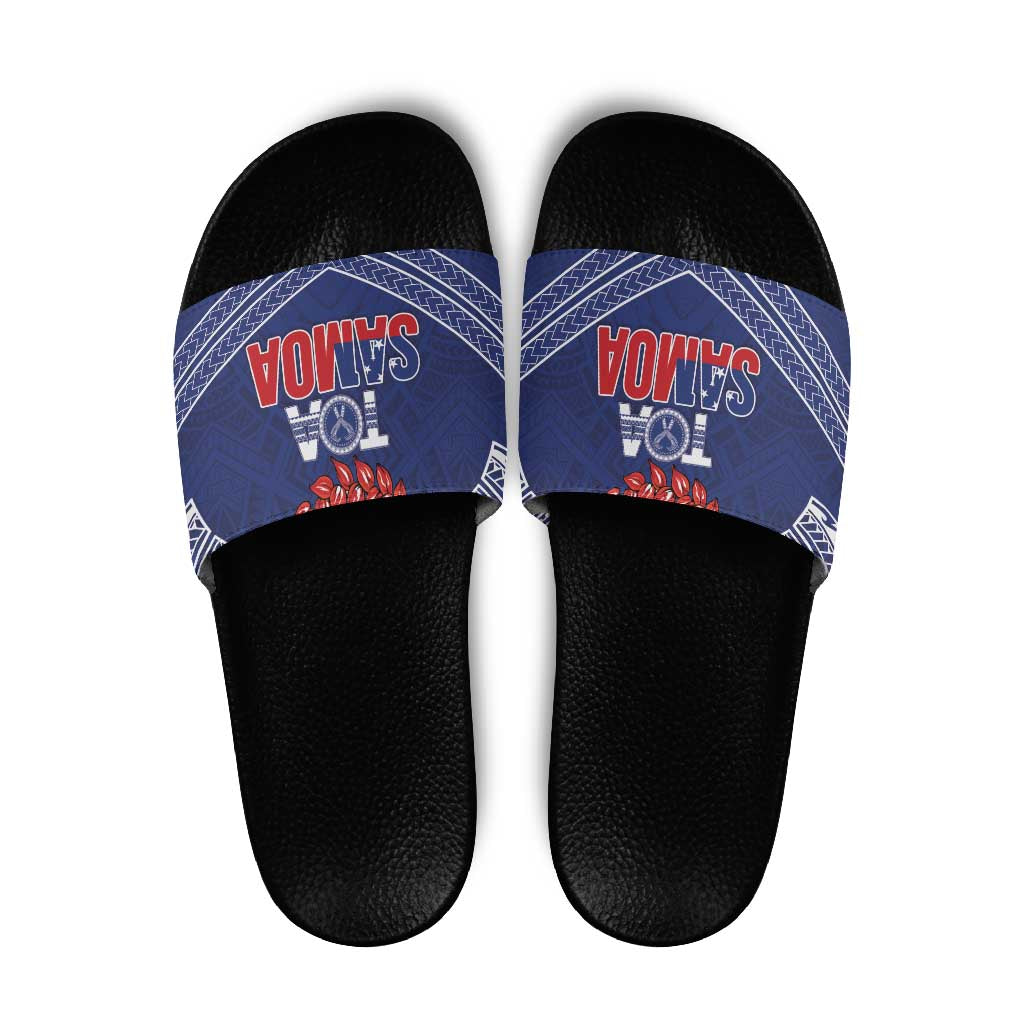 Toa Samoa Rugby Slide Sandals Ulafala Mix Nifo'oti - Polynesian Pride