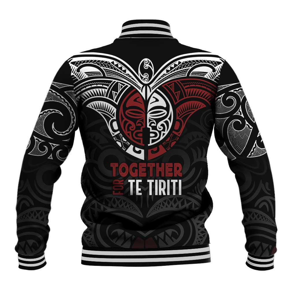 Maori Hongi Toitu Te Tiriti Baseball Jacket Tangata Tiriti Stand With Tangata Whenua LT7 - Polynesian Pride