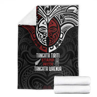 Maori Hongi Toitu Te Tiriti Blanket Tangata Tiriti Stand With Tangata Whenua