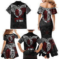 Maori Hongi Toitu Te Tiriti Family Matching Mermaid Dress and Hawaiian Shirt Tangata Tiriti Stand With Tangata Whenua LT7 - Polynesian Pride