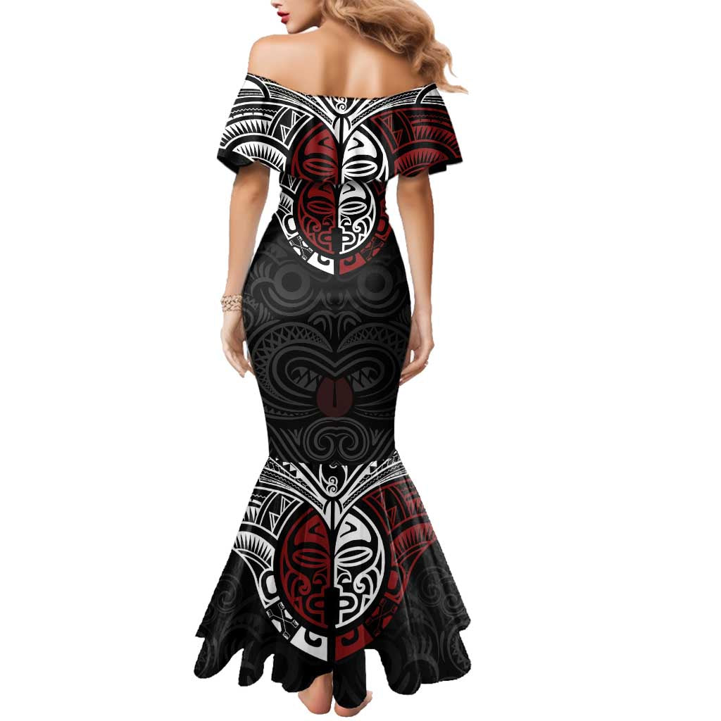 Maori Hongi Toitu Te Tiriti Family Matching Mermaid Dress and Hawaiian Shirt Tangata Tiriti Stand With Tangata Whenua LT7 - Polynesian Pride
