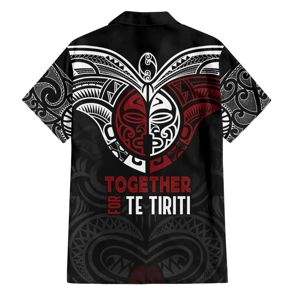 Maori Hongi Toitu Te Tiriti Family Matching Puletasi and Hawaiian Shirt Tangata Tiriti Stand With Tangata Whenua LT7 - Polynesian Pride