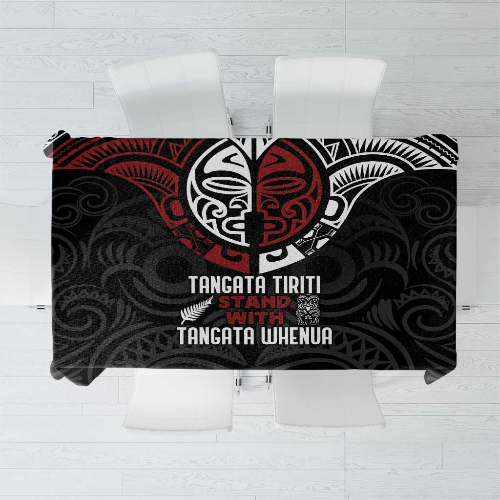 Maori Hongi Toitu Te Tiriti Tablecloth Tangata Tiriti Stand With Tangata Whenua