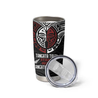 Maori Hongi Toitu Te Tiriti Tumbler Cup Tangata Tiriti Stand With Tangata Whenua LT7 - Polynesian Pride