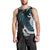 New Zealand Tui Bird Men Tank Top Maori Kowhaiwhai