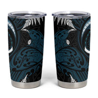 New Zealand Tui Bird Tumbler Cup Maori Kowhaiwhai LT7 Teal - Polynesian Pride