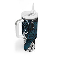 New Zealand Tui Bird Tumbler With Handle Maori Kowhaiwhai LT7 - Polynesian Pride