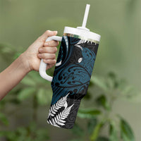 New Zealand Tui Bird Tumbler With Handle Maori Kowhaiwhai LT7 - Polynesian Pride