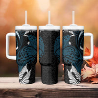 New Zealand Tui Bird Tumbler With Handle Maori Kowhaiwhai LT7 - Polynesian Pride
