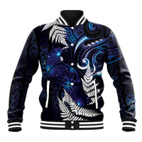 New Zealand Maori Matariki Baseball Jacket Tui Bird Galaxy LT7 Unisex Galaxy - Polynesian Pride