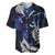 New Zealand Maori Matariki Baseball Jersey Tui Bird Galaxy