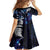 New Zealand Maori Matariki Family Matching Off Shoulder Short Dress and Hawaiian Shirt Tui Bird Galaxy