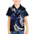 New Zealand Maori Matariki Family Matching Off Shoulder Short Dress and Hawaiian Shirt Tui Bird Galaxy