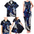 New Zealand Maori Matariki Family Matching Tank Maxi Dress and Hawaiian Shirt Tui Bird Galaxy