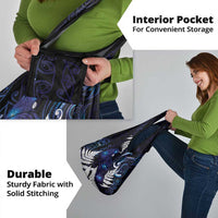 New Zealand Maori Matariki Grocery Bag Tui Bird Galaxy