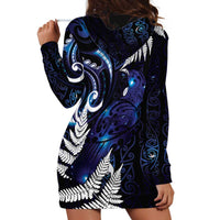 New Zealand Maori Matariki Hoodie Dress Tui Bird Galaxy LT7 - Polynesian Pride