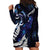 New Zealand Maori Matariki Hoodie Dress Tui Bird Galaxy