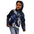 New Zealand Maori Matariki Kid Hoodie Tui Bird Galaxy