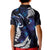 New Zealand Maori Matariki Kid Polo Shirt Tui Bird Galaxy