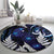 New Zealand Maori Matariki Round Carpet Tui Bird Galaxy