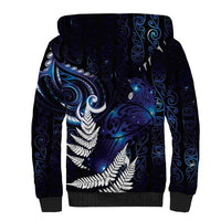 New Zealand Maori Matariki Sherpa Hoodie Tui Bird Galaxy LT7 - Polynesian Pride