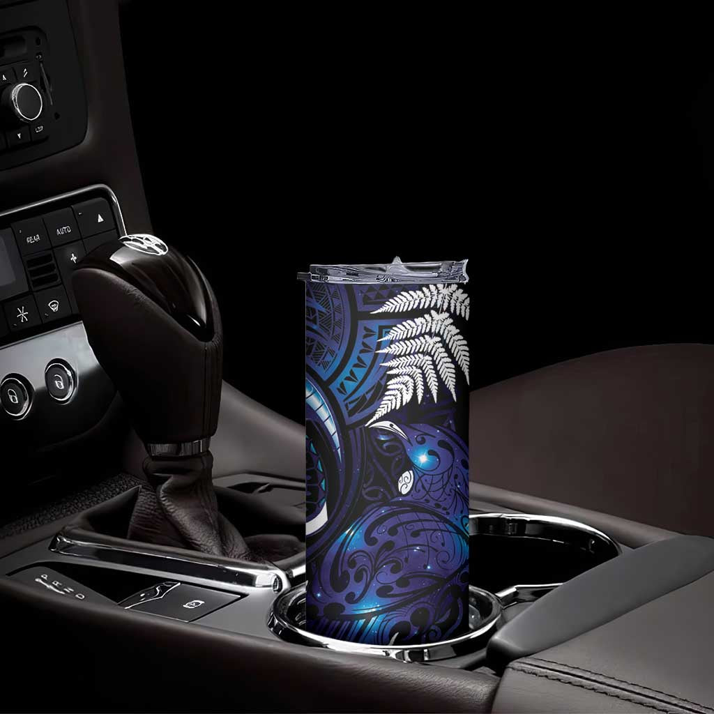New Zealand Maori Matariki Skinny Tumbler Tui Bird Galaxy LT7 - Polynesian Pride