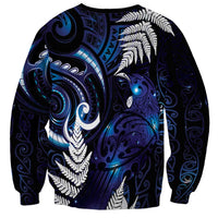 New Zealand Maori Matariki Sweatshirt Tui Bird Galaxy LT7 - Polynesian Pride