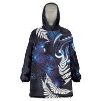 New Zealand Maori Matariki Wearable Blanket Hoodie Tui Bird Galaxy LT7 One Size Galaxy - Polynesian Pride