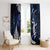 New Zealand Maori Matariki Window Curtain Tui Bird Galaxy