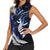 New Zealand Maori Matariki Women Sleeveless Polo Shirt Tui Bird Galaxy