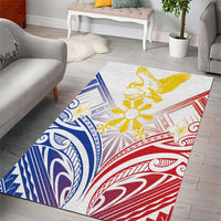 Philippines Tribal Sun Area Rug Hunting Eagle