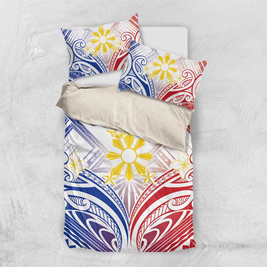 Philippines Tribal Sun Bedding Set Hunting Eagle LT7 US Twin 172cm x 218cm White - Polynesian Pride