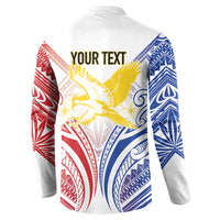 Philippines Tribal Sun Personalized Button Sweatshirt Hunting Eagle LT7 - Polynesian Pride