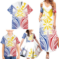 Philippines Tribal Sun Personalized Family Matching Summer Maxi Dress and Hawaiian Shirt Hunting Eagle LT7 - Polynesian Pride
