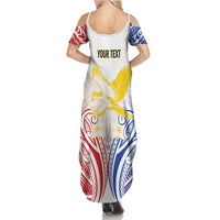 Philippines Tribal Sun Personalized Family Matching Summer Maxi Dress and Hawaiian Shirt Hunting Eagle LT7 - Polynesian Pride