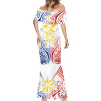 Philippines Tribal Sun Personalized Mermaid Dress Hunting Eagle