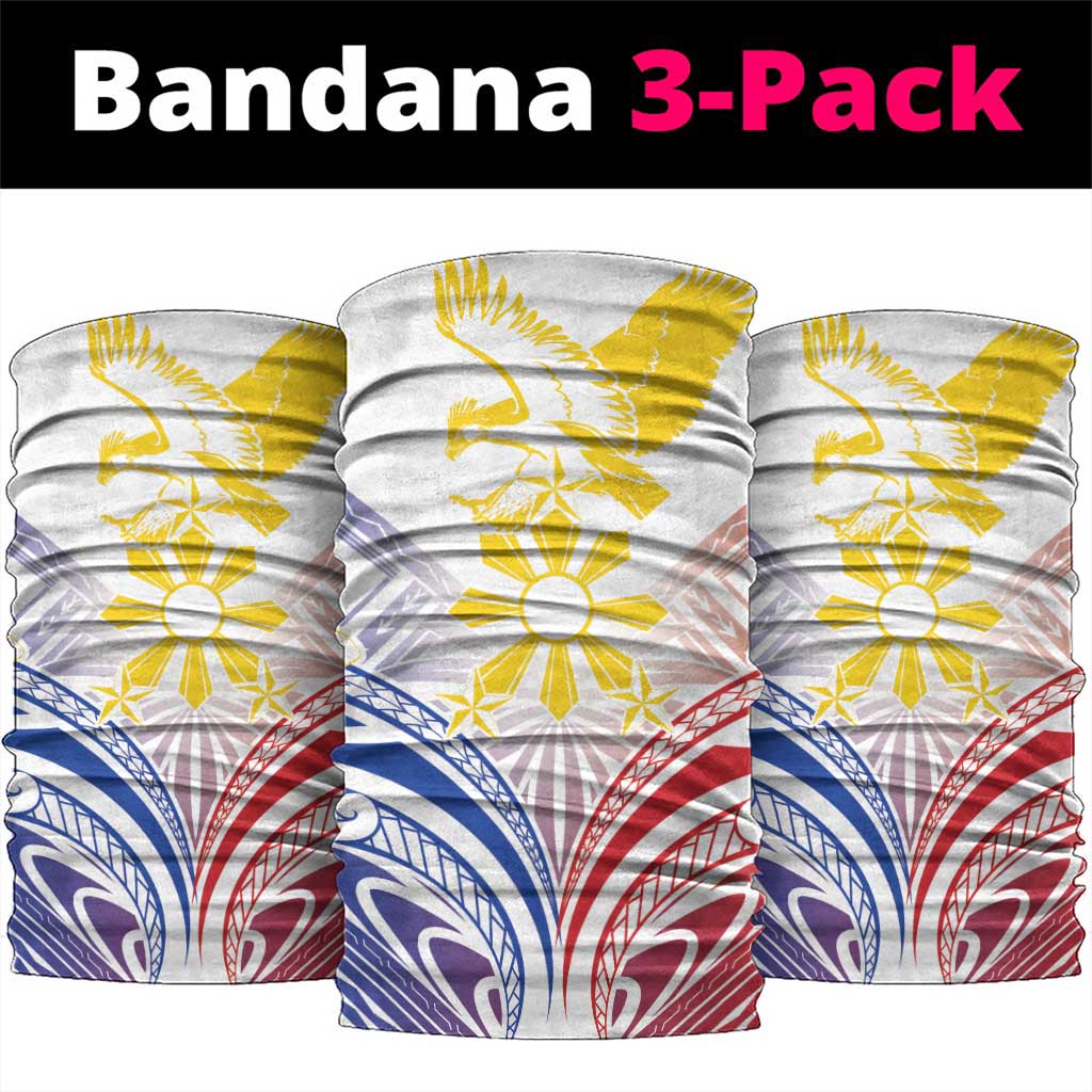 Philippines Tribal Sun Neck Gaiter Hunting Eagle LT7 package One Size: 25*50cm White - Polynesian Pride