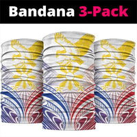 Philippines Tribal Sun Neck Gaiter Hunting Eagle LT7 package One Size: 25*50cm White - Polynesian Pride