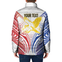 Philippines Tribal Sun Personalized Padded Jacket Hunting Eagle LT7 - Polynesian Pride