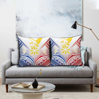 Philippines Tribal Sun Pillow Cover Hunting Eagle