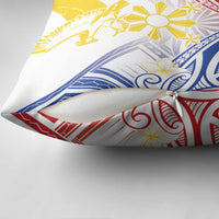 Philippines Tribal Sun Pillow Cover Hunting Eagle