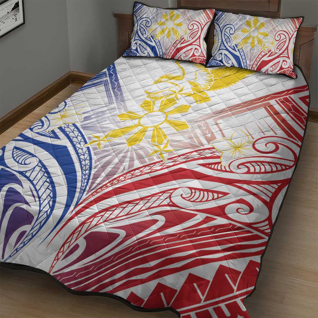 Philippines Tribal Sun Quilt Bed Set Hunting Eagle