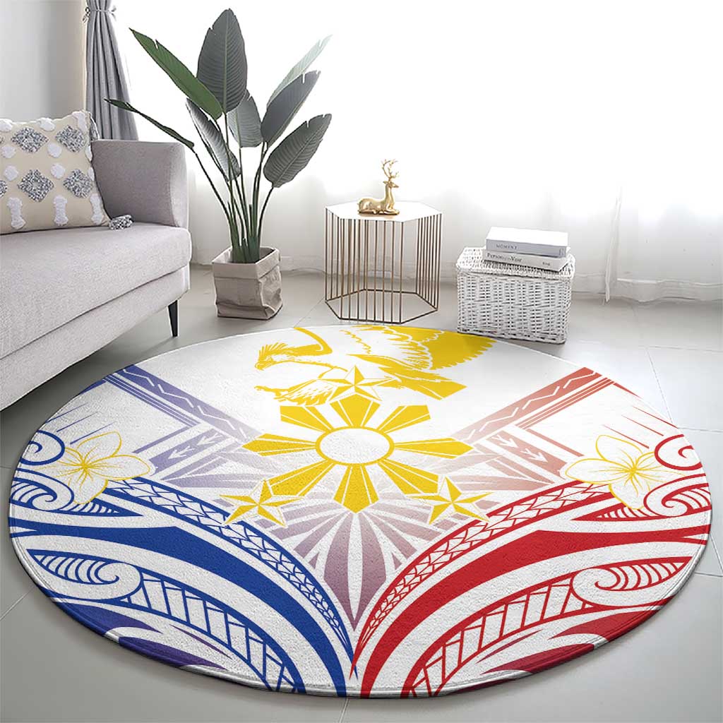 Philippines Tribal Sun Round Carpet Hunting Eagle LT7 - Polynesian Pride