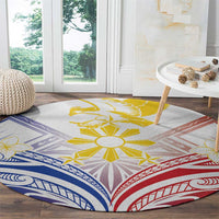 Philippines Tribal Sun Round Carpet Hunting Eagle LT7 - Polynesian Pride