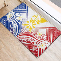 Philippines Tribal Sun Rubber Doormat Hunting Eagle