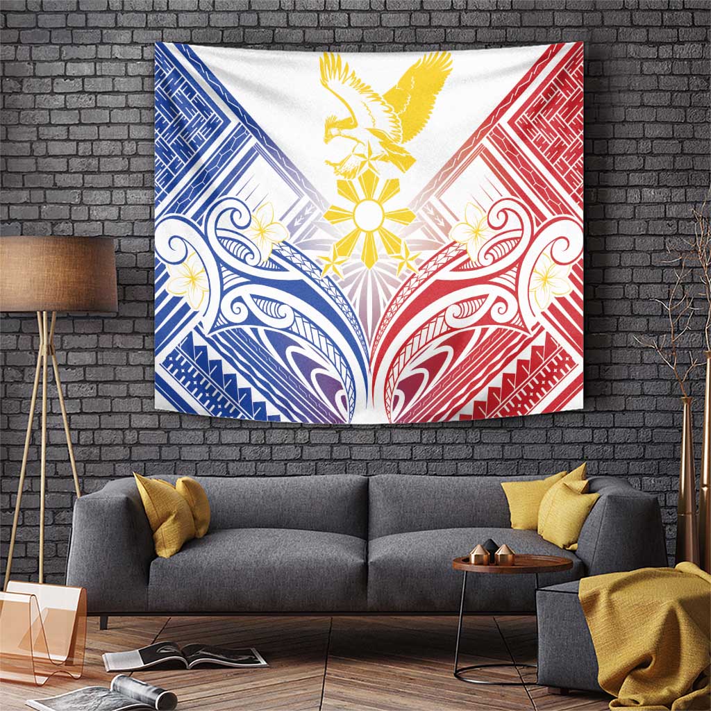 Philippines Tribal Sun Tapestry Hunting Eagle