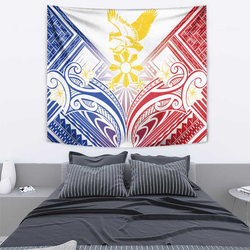 Philippines Tribal Sun Tapestry Hunting Eagle