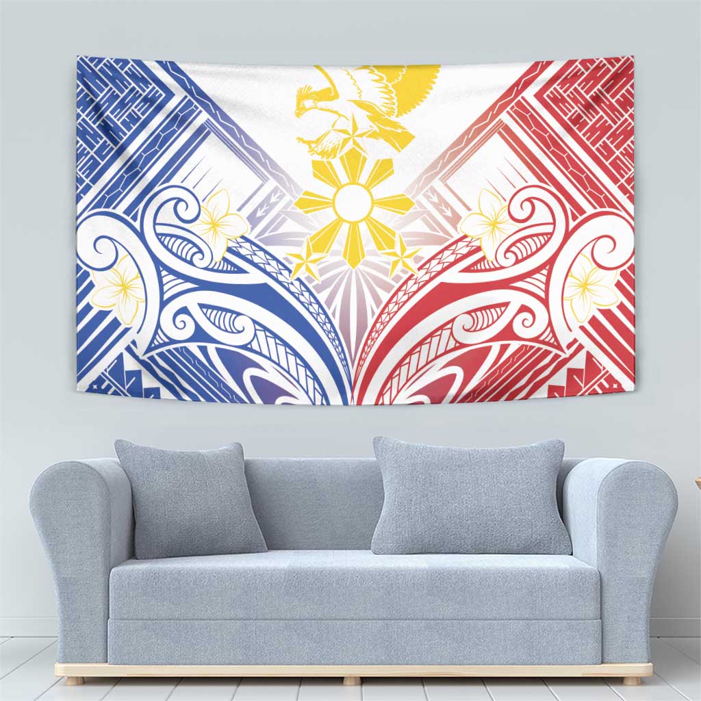 Philippines Tribal Sun Tapestry Hunting Eagle