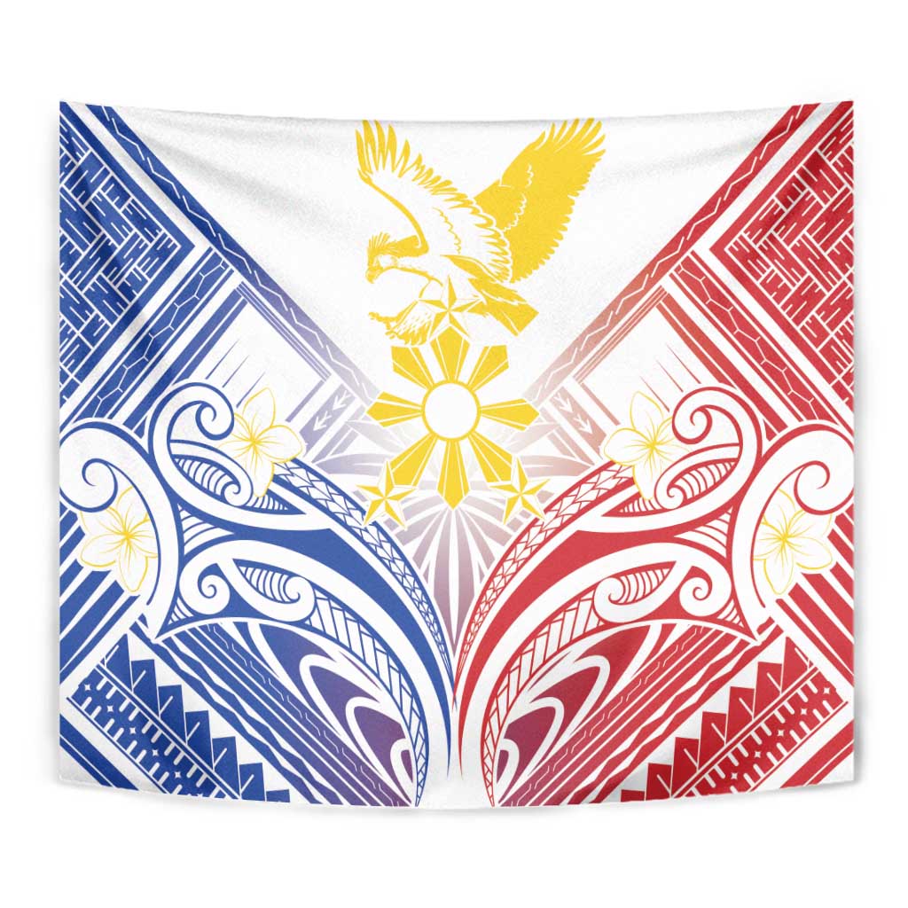 Philippines Tribal Sun Tapestry Hunting Eagle