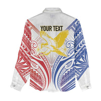 Philippines Tribal Sun Personalized Women Casual Shirt Hunting Eagle
